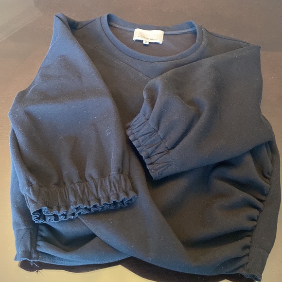 3.1 PHILIPP LIM twist crop top black Size :M - Picture 4 of 9